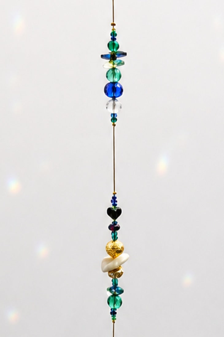 Swirl and Sea Inspired Long Drop Suncatcher