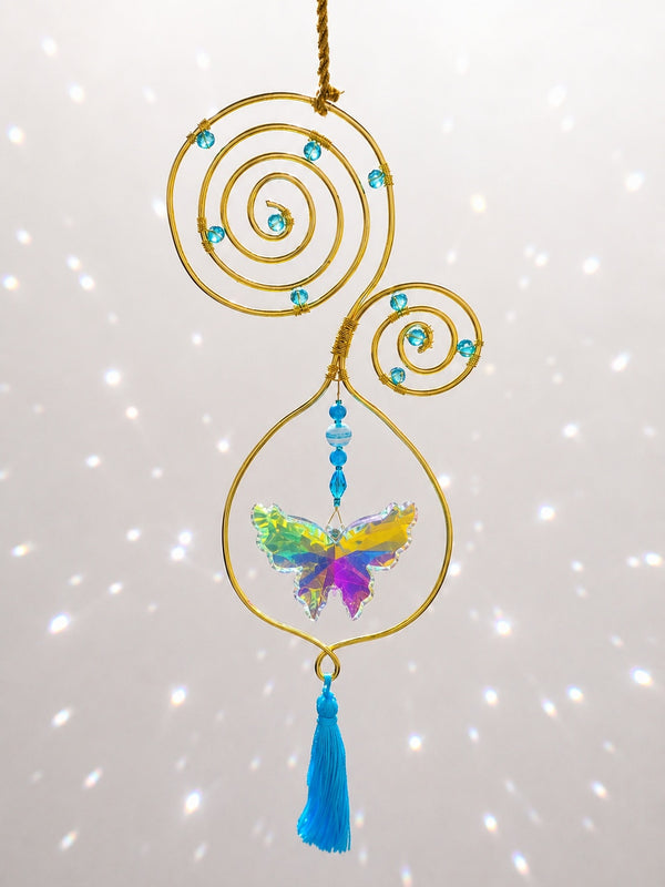 The Butterfly Effect- Handmade Crystal Butterfly Suncatcher