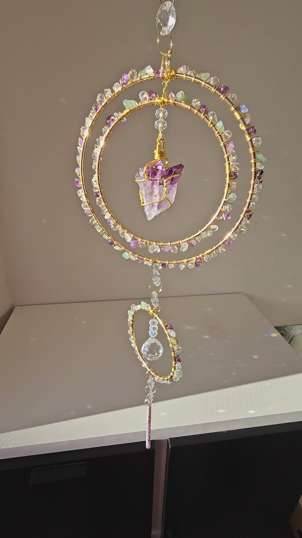 Triple Ringed Serenity Suncatcher