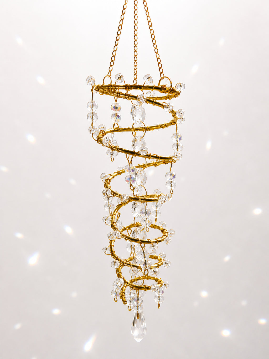 Sparkles Galore Spiral Hand Crafted Suncatcher