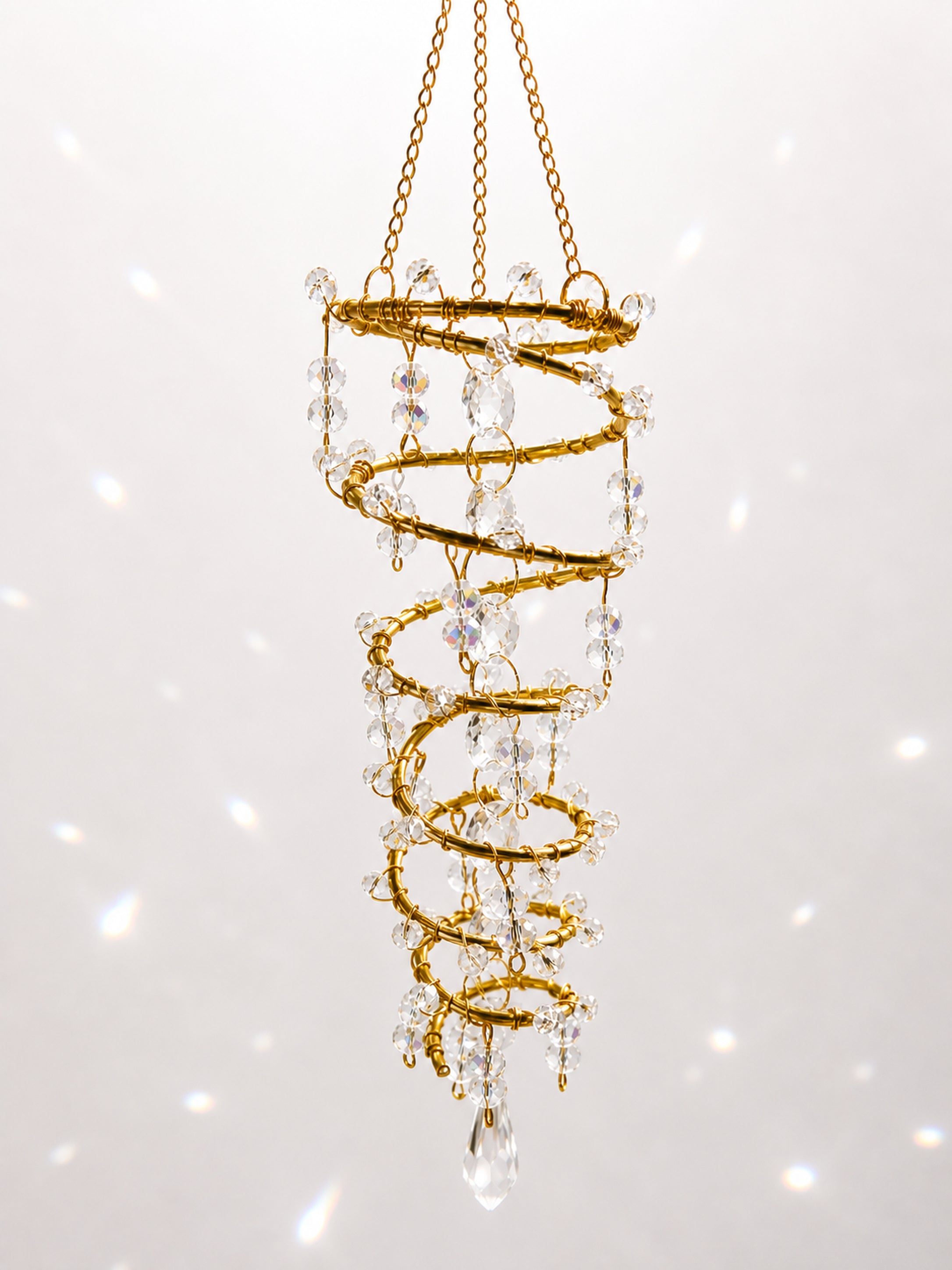 Sparkles Galore Spiral Hand Crafted Suncatcher