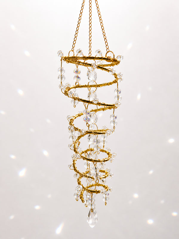 Sparkles Galore Spiral Hand Crafted Suncatcher